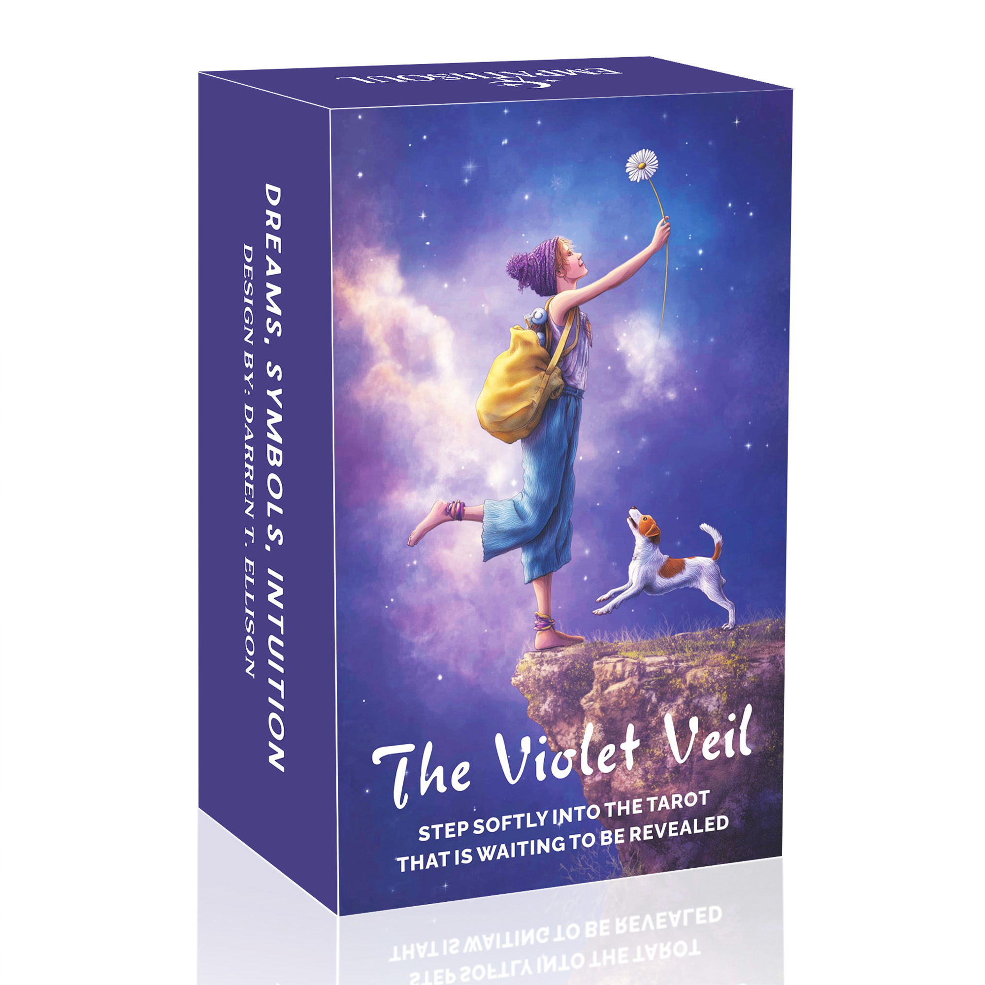 Tarot Cards Deck With Guidebook - The Violet Veil Tarot Set, 78