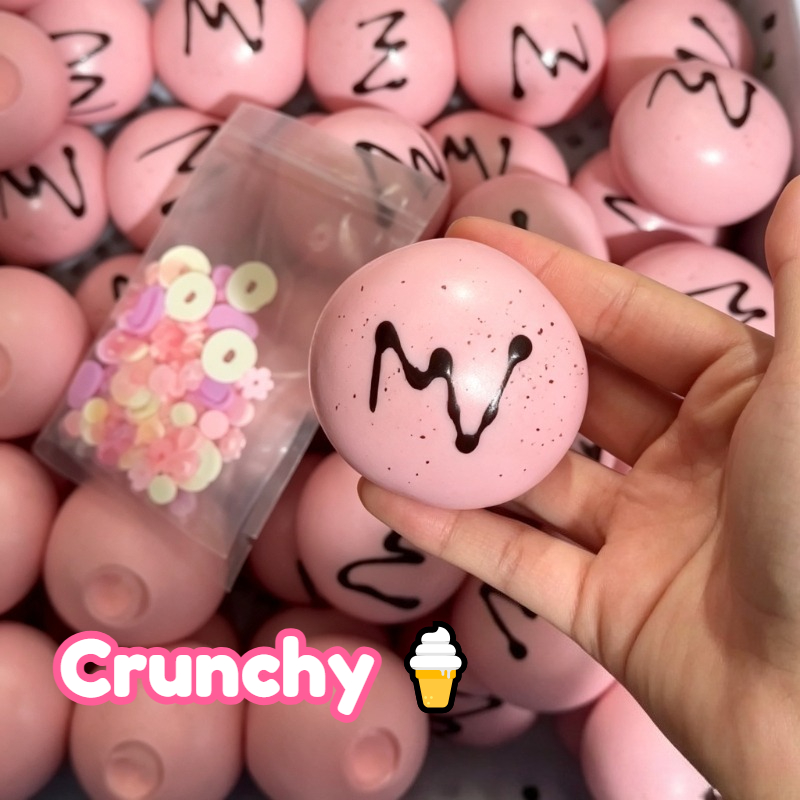 Building Blocks - Crispy Brownie Ice Cream Ball Squishy