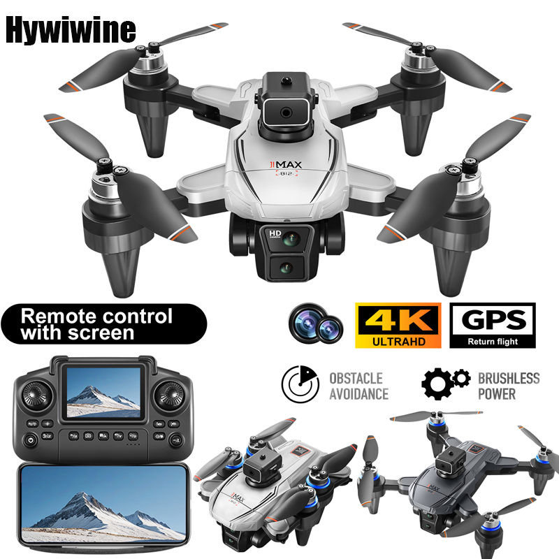 Fpv Brushless Rc Drone 4K - GPS RC Drone With Screen 4K