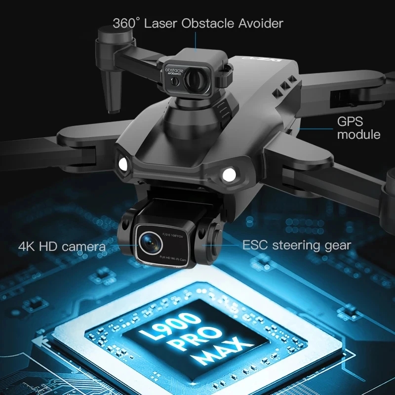 L900 Pro MAX GPS Drone 4K Prof - огляд і ціна Fpv Brushless Rc Drone 4K