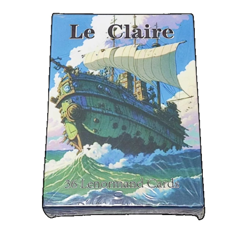 10.4*7.3cm Le Claire Lenormand - огляд і ціна Tarot Cards Deck With Guidebook