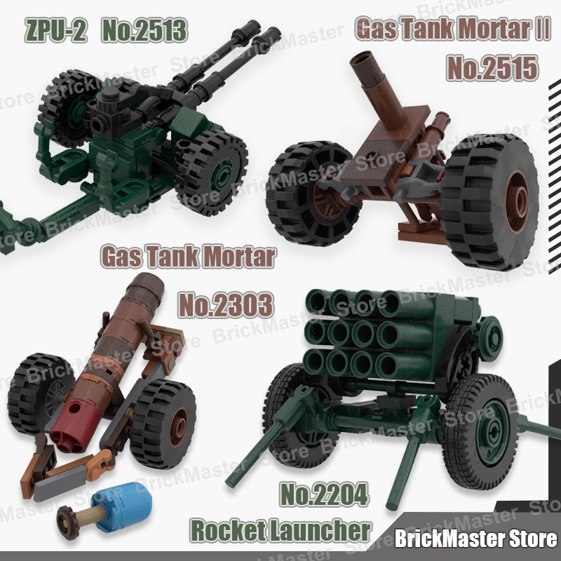 MOC Military War Scene Gas Tan - огляд і ціна Lego Compatible Military Tank
