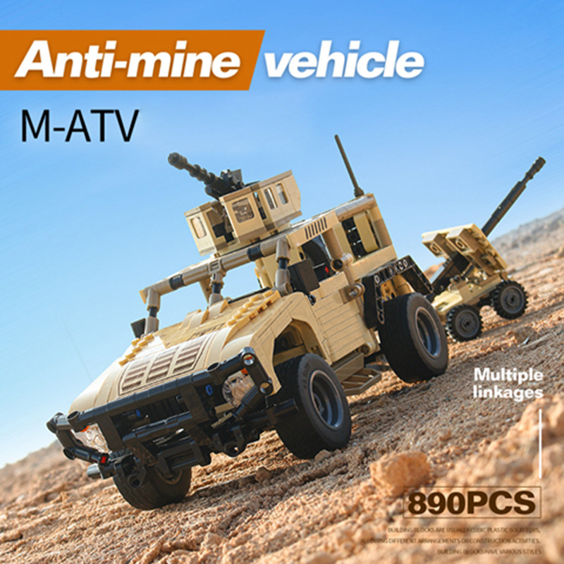 MOC Military Hummer Building B - огляд і ціна Lego Compatible Military Tank