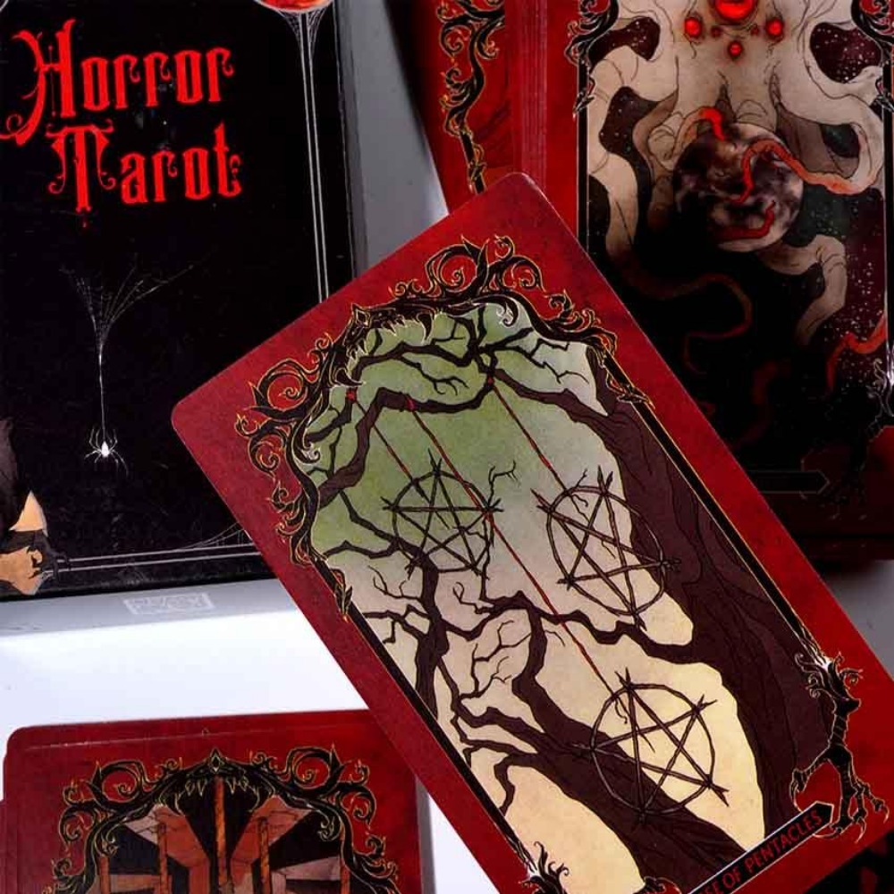 10.3*6cm Horror Tarot Deck Car - огляд і ціна Tarot Cards Deck With Guidebook