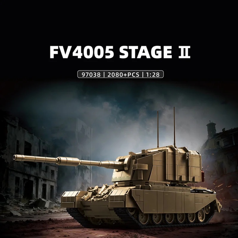 2080pcs British FV4005 Heavy A - огляд і ціна Lego Compatible Military Tank