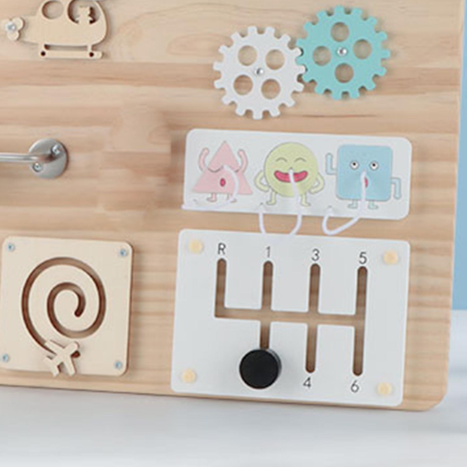Wooden Busy Board Material Sen - огляд і ціна Montessori Wooden Busy Board Toddler