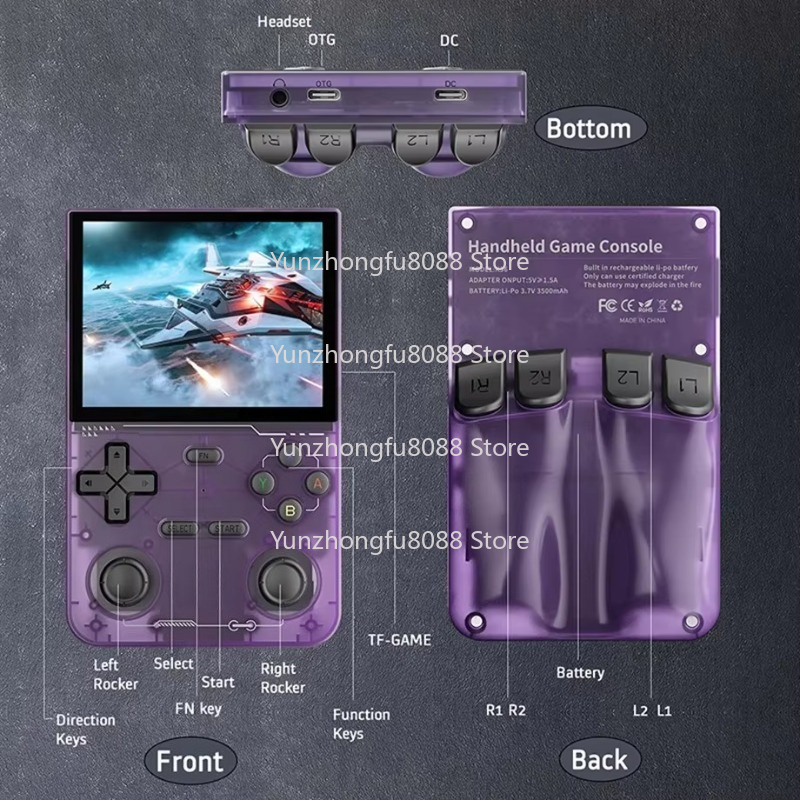 L K36 Handheld Game Console 3. - огляд і ціна Retro Handheld Game Console R36S