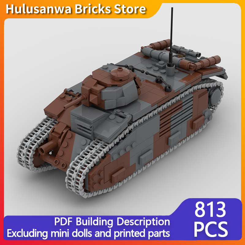 B1 Bis Military Tanks Model MO - огляд і ціна Lego Compatible Military Tank