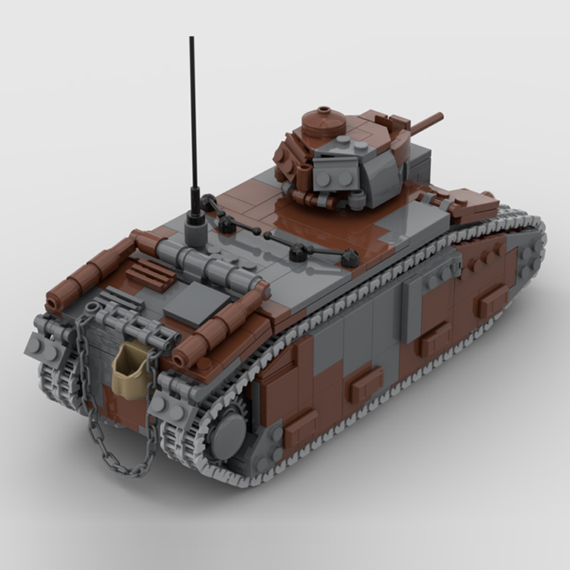 B1 Bis Military Tanks Model MO - огляд і ціна Lego Compatible Military Tank