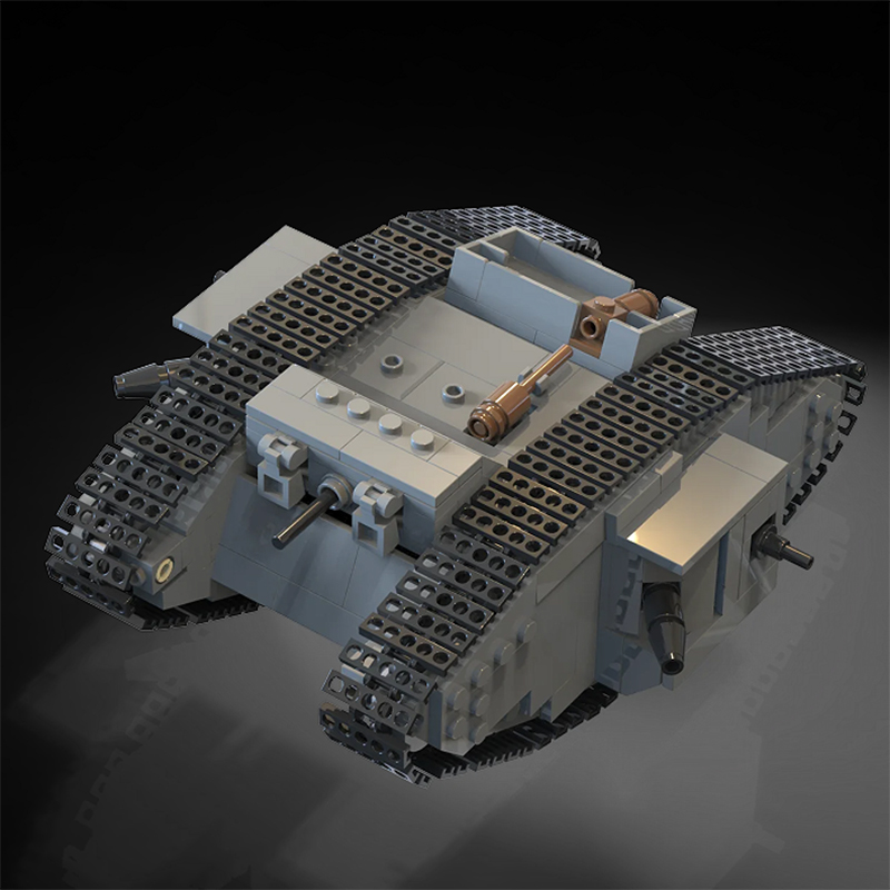 MOC WW1 Germany Military A7V C - огляд і ціна Lego Compatible Military Tank